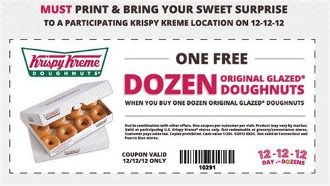 free krispy kreme donuts coupons free dozen